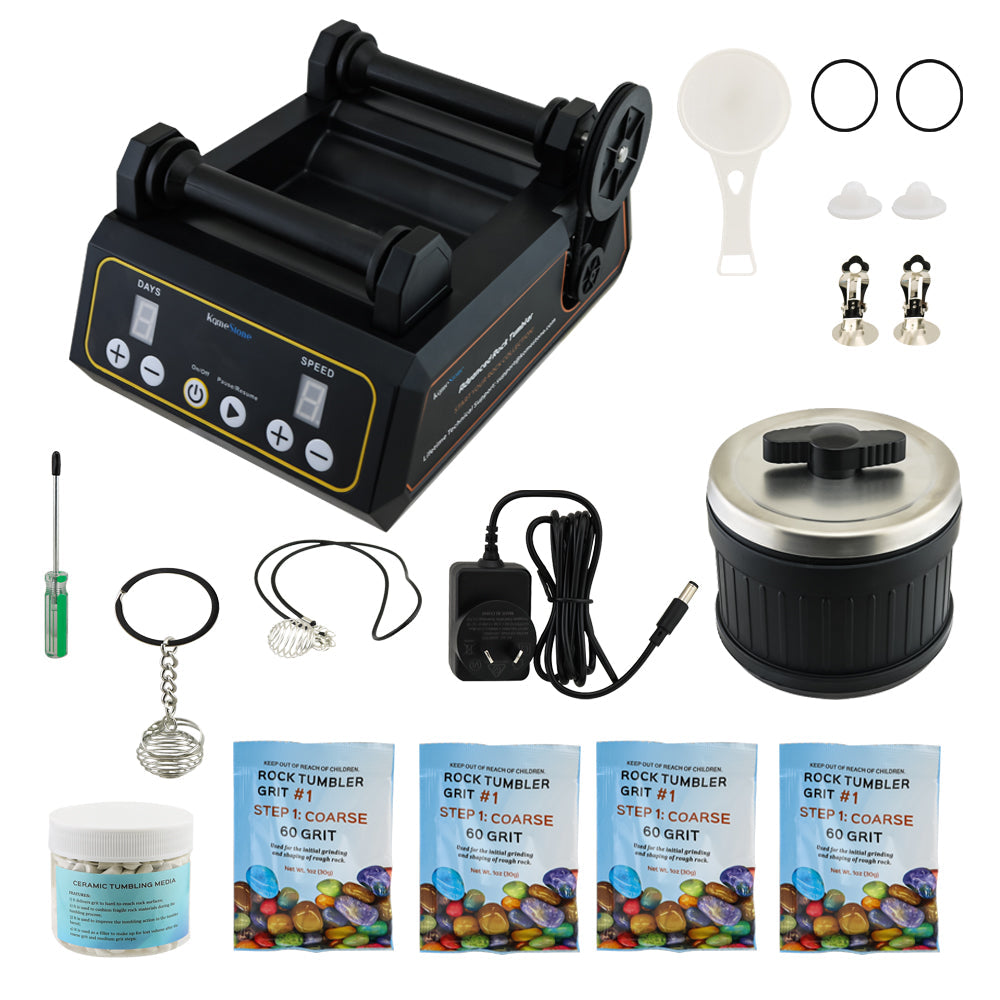 KomeStone Advanced Professional Rock Tumbler Kit