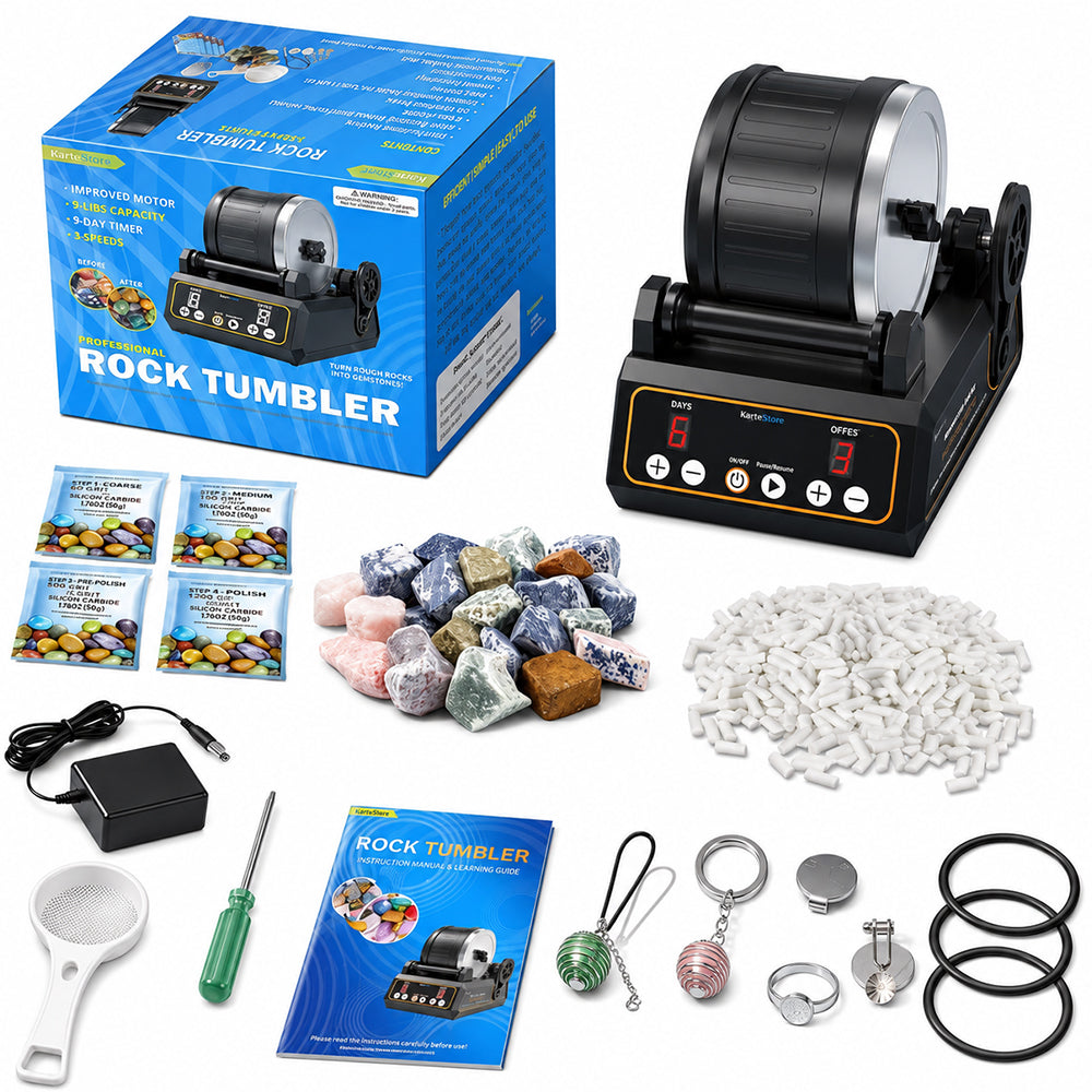 KomeStone Advanced Professional Rock Tumbler Kit
