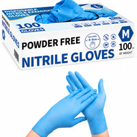 Thumbnail for Disposable Nitrile Gloves Blue 100 pcs