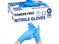 Thumbnail for Disposable Nitrile Gloves Blue 100 pcs