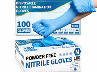 Thumbnail for Disposable Nitrile Gloves Blue 100 pcs