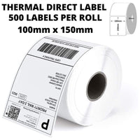 Thumbnail for Thermal Transfer Label 100 X 180 mm Permanent Adhesive, 300 Labels In Roll