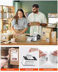 Thumbnail for Thermal Transfer Label 100 X 180 mm Permanent Adhesive, 300 Labels In Roll