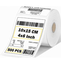 Thumbnail for Thermal Transfer Label 100 X 180 mm Permanent Adhesive, 300 Labels In Roll