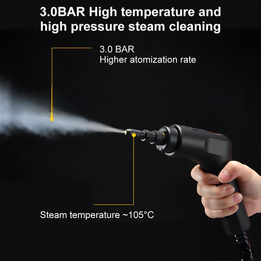 Handheld 2500W Steam Cleaner High Temperature Pressurized