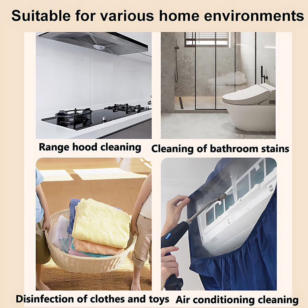 Handheld 2500W Steam Cleaner High Temperature Pressurized