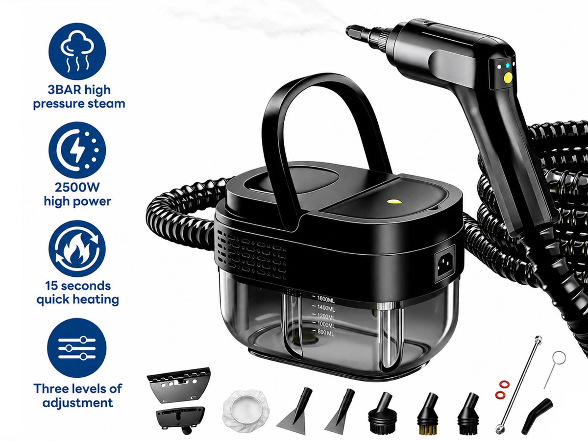 Handheld 2500W Steam Cleaner High Temperature Pressurized