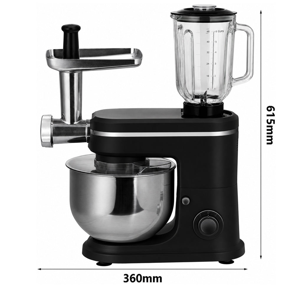 1500W 6L Kitchen Stand Mixer Stainless Steel Bowl with Blender