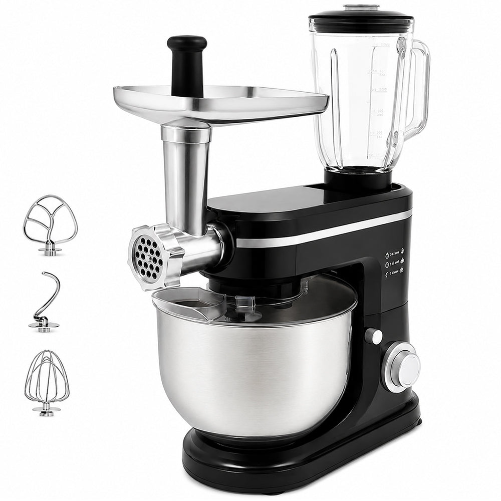 1500W 6L Kitchen Stand Mixer Stainless Steel Bowl with Blender