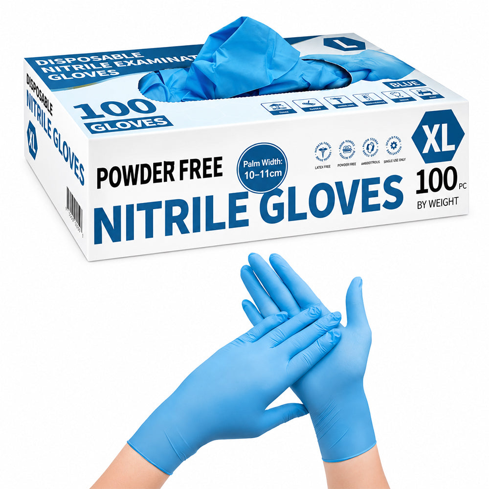 Disposable Nitrile Gloves Blue 100 pcs