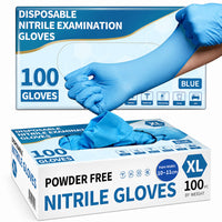 Thumbnail for Disposable Nitrile Gloves Blue 100 pcs