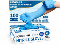 Thumbnail for Disposable Nitrile Gloves Blue 100 pcs