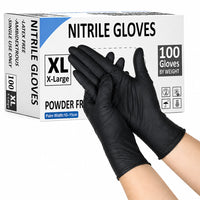 Thumbnail for Disposable Nitrile Gloves Black 100 pcs