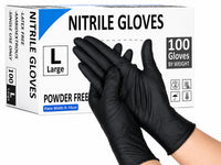 Thumbnail for Disposable Nitrile Gloves Black 100 pcs