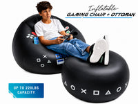 Thumbnail for Inflatable Gaming Bean Bag Chair with Ottoman