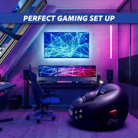 Thumbnail for Inflatable Gaming Bean Bag Chair with Cup Holder