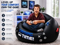 Thumbnail for Inflatable Gaming Bean Bag Chair with Cup Holder