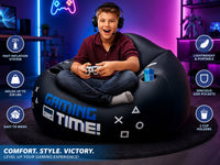 Thumbnail for Inflatable Gaming Bean Bag Chair with Cup Holder