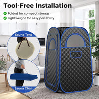 Thumbnail for Portable Steam Sauna Spa Room