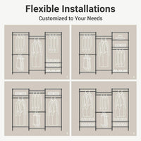Thumbnail for Metal Wardrobe Clothes Rack Clothes Organizer