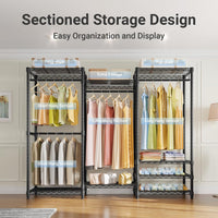Thumbnail for Metal Wardrobe Clothes Rack Clothes Organizer