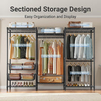 Thumbnail for Metal Wardrobe Clothes Rack Clothes Organizer
