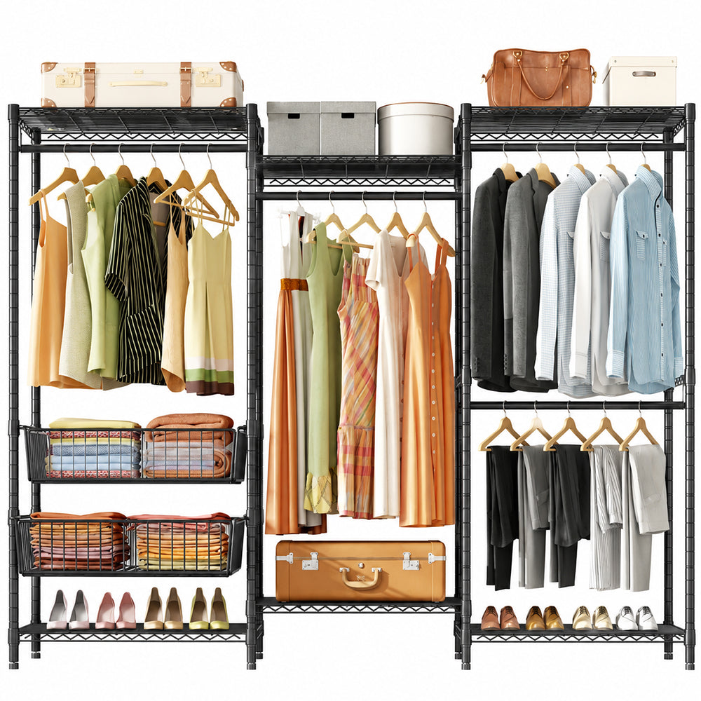 Metal Wardrobe Clothes Rack Clothes Organizer