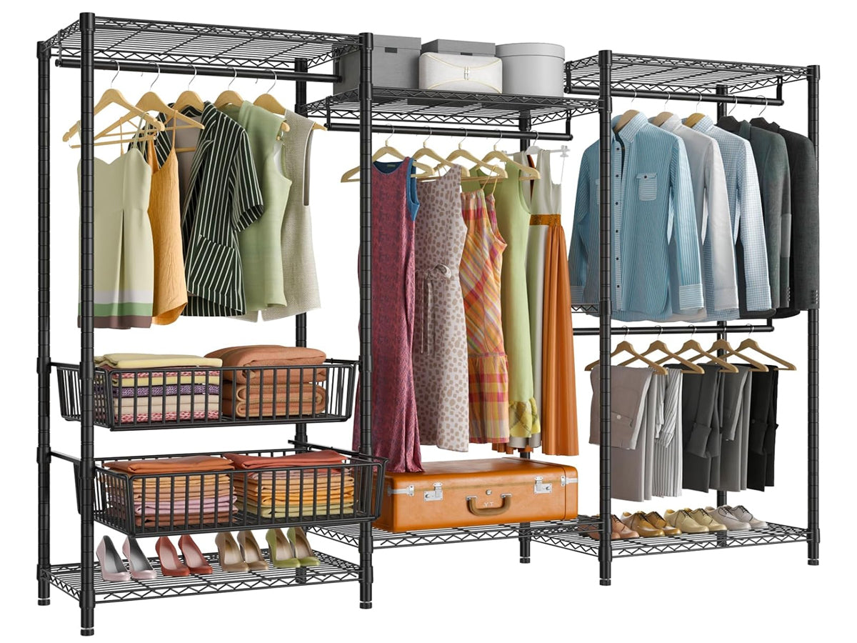 Metal Wardrobe Clothes Rack Clothes Organizer