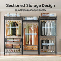 Thumbnail for Metal Wardrobe Clothes Rack Clothes Organizer