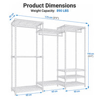 Thumbnail for Metal Wardrobe Clothes Rack Clothes Organizer