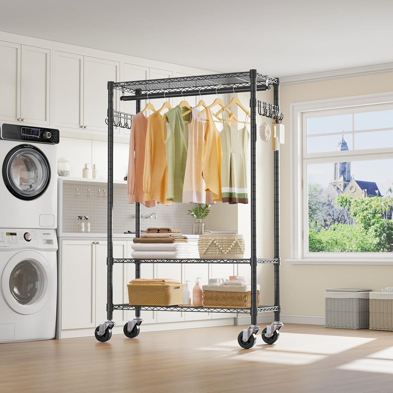 Clothes Organiser Metal Wardrobe