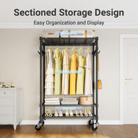Thumbnail for Clothes Organiser Metal Wardrobe