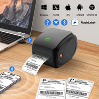 Thumbnail for Compact Bluetooth Thermal Label Printer - Direct Thermal, High-Speed 203 DPI