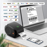 Thumbnail for Compact Bluetooth Thermal Label Printer - Direct Thermal, High-Speed 203 DPI