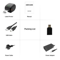 Thumbnail for Compact Bluetooth Thermal Label Printer - Direct Thermal, High-Speed 203 DPI