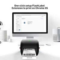 Thumbnail for Compact Bluetooth Thermal Label Printer - Direct Thermal, High-Speed 203 DPI