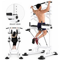 Thumbnail for Adjustable Chin Up Pull Up Power Tower Station Workout