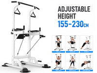 Thumbnail for Adjustable Chin Up Pull Up Power Tower Station Workout