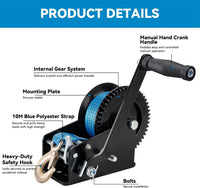 Thumbnail for Boat Trailer Winch 3500lb