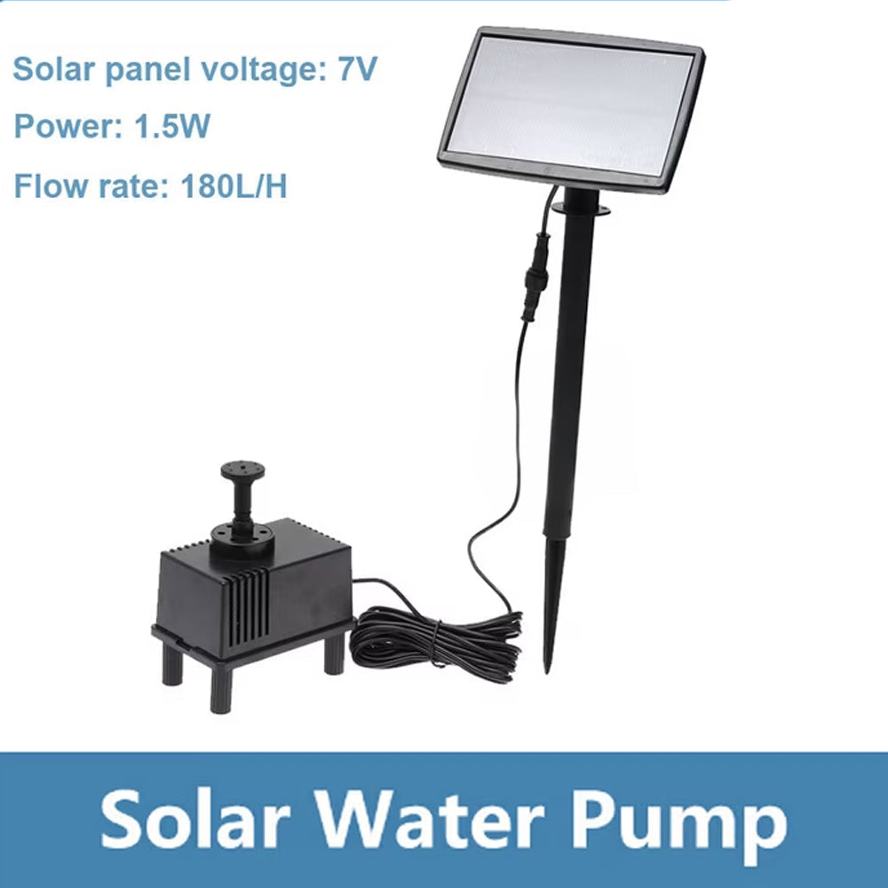 Solar Powered Water Pump Pond Garden Submersible Fountains