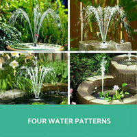 Thumbnail for Solar Powered Water Pump Pond Garden Submersible Fountains