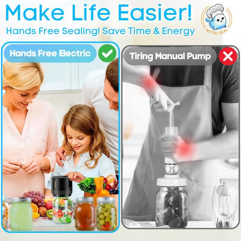 Electric Mason Jar Vacuum Sealer