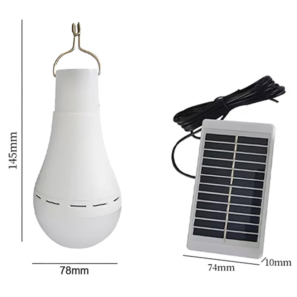 Camping Solar Light Bulb Outdoor Rechargeable LED