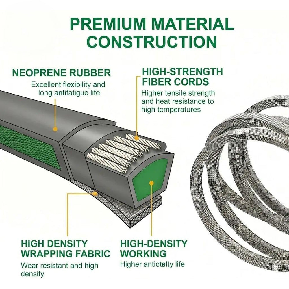 Deck Belt for 42" Cut John Deere L100 L102 L105 L107 L110 L111 GX20072 GY20570
