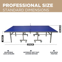 Thumbnail for 18mm Full Sized Foldable Indoor Table Tennis Table with Accessories
