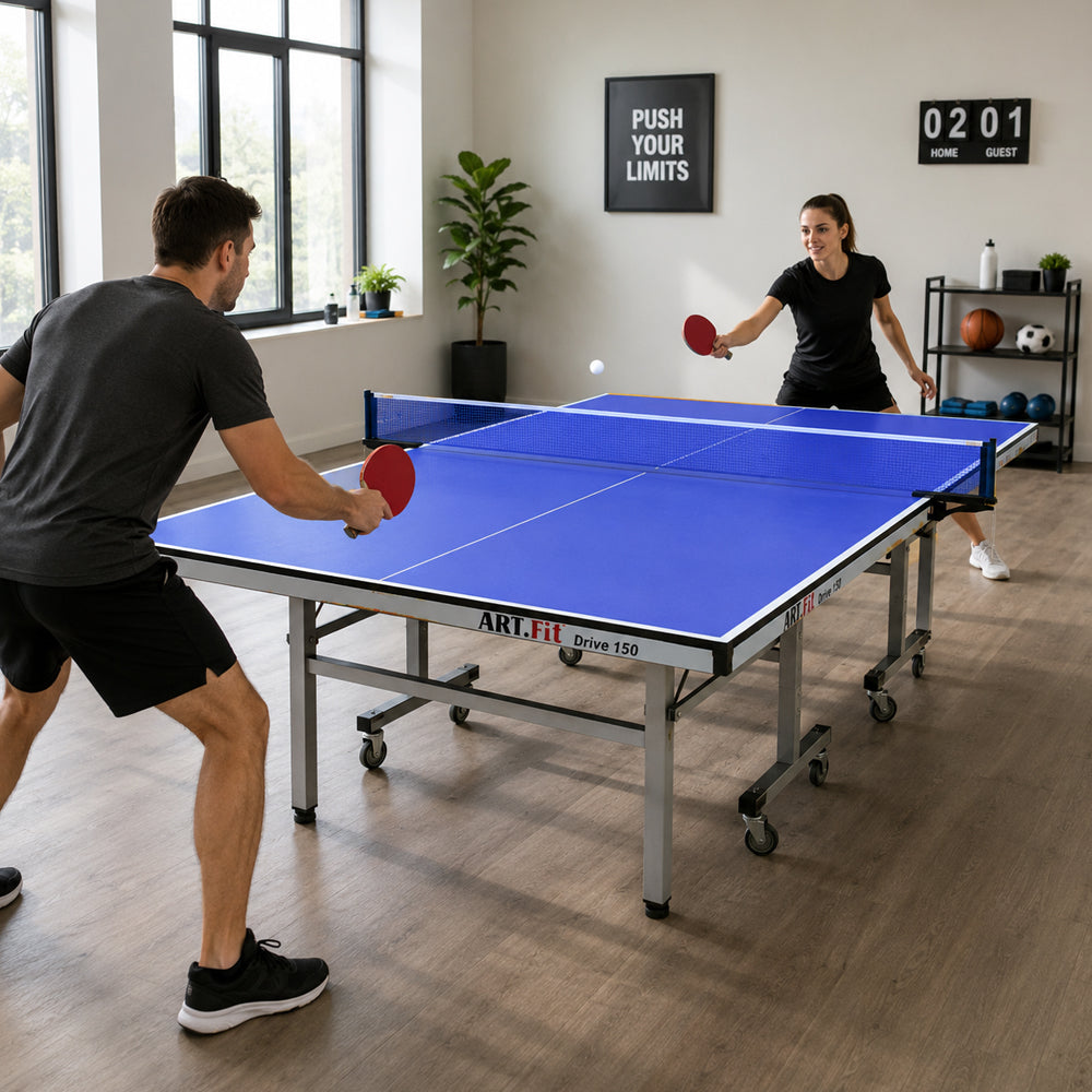 16mm Full Sized Foldable Indoor Table Tennis Table with Accessories