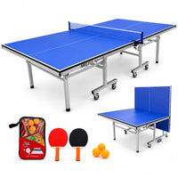 Thumbnail for 18mm Full Sized Foldable Indoor Table Tennis Table with Accessories