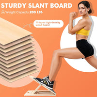Thumbnail for Adjustable Wooden Slant Board for Calf Stretching