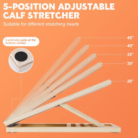 Thumbnail for Adjustable Wooden Slant Board for Calf Stretching