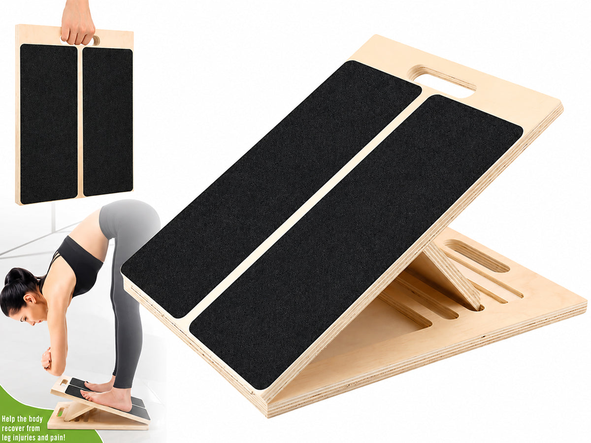 Adjustable Wooden Slant Board for Calf Stretching
